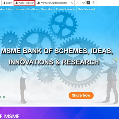 MSME Ideas Innovation Research Portal Registration Online | Innovate India